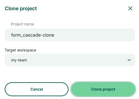 Clonar o projeto público « Mergin Maps »