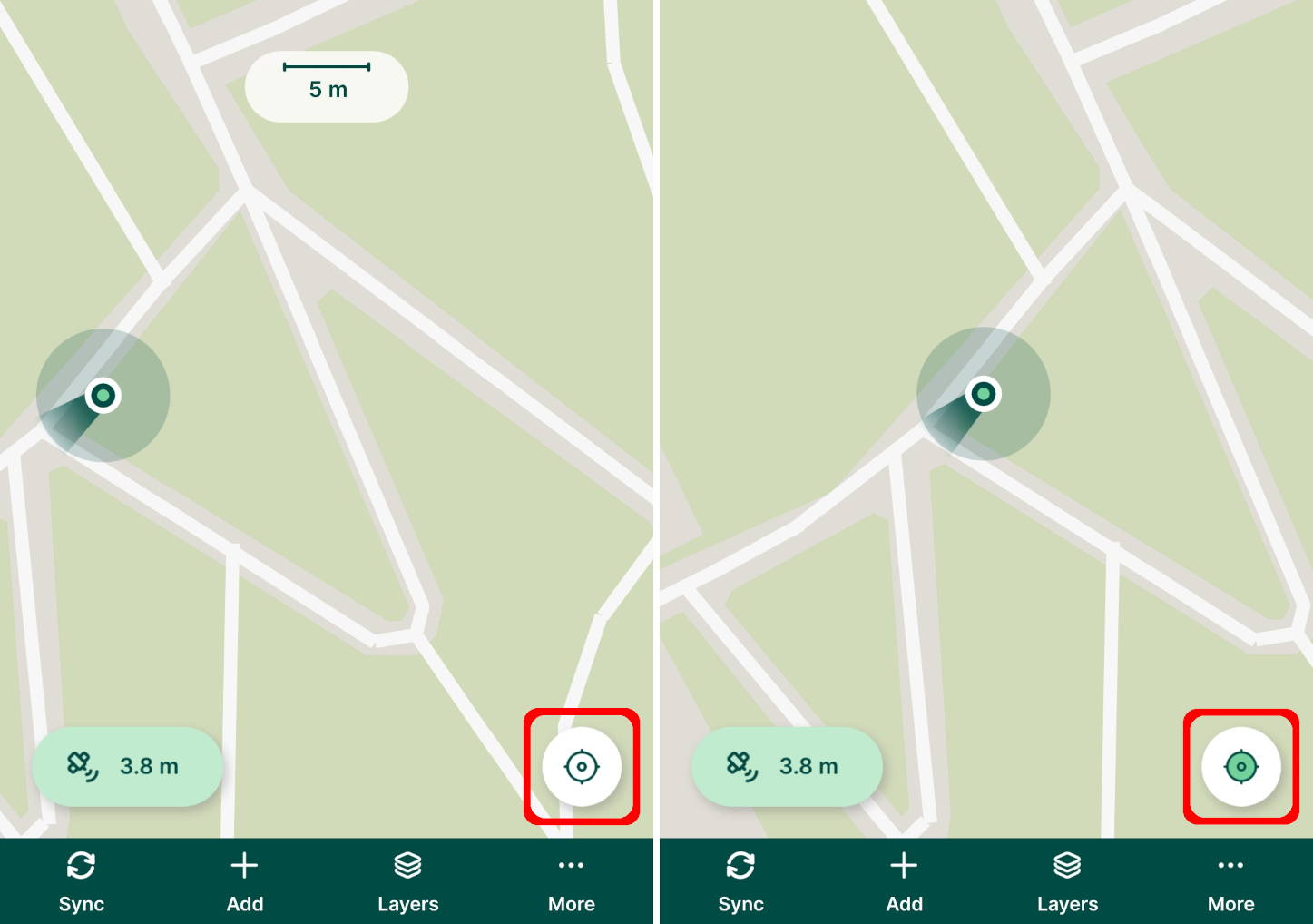Recentrar a posição do mapa