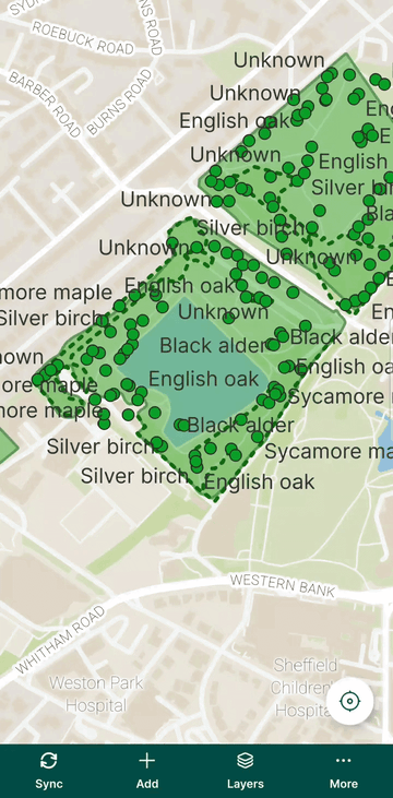 Funcionalidades de filtragem na aplicação móvel « Mergin Maps »