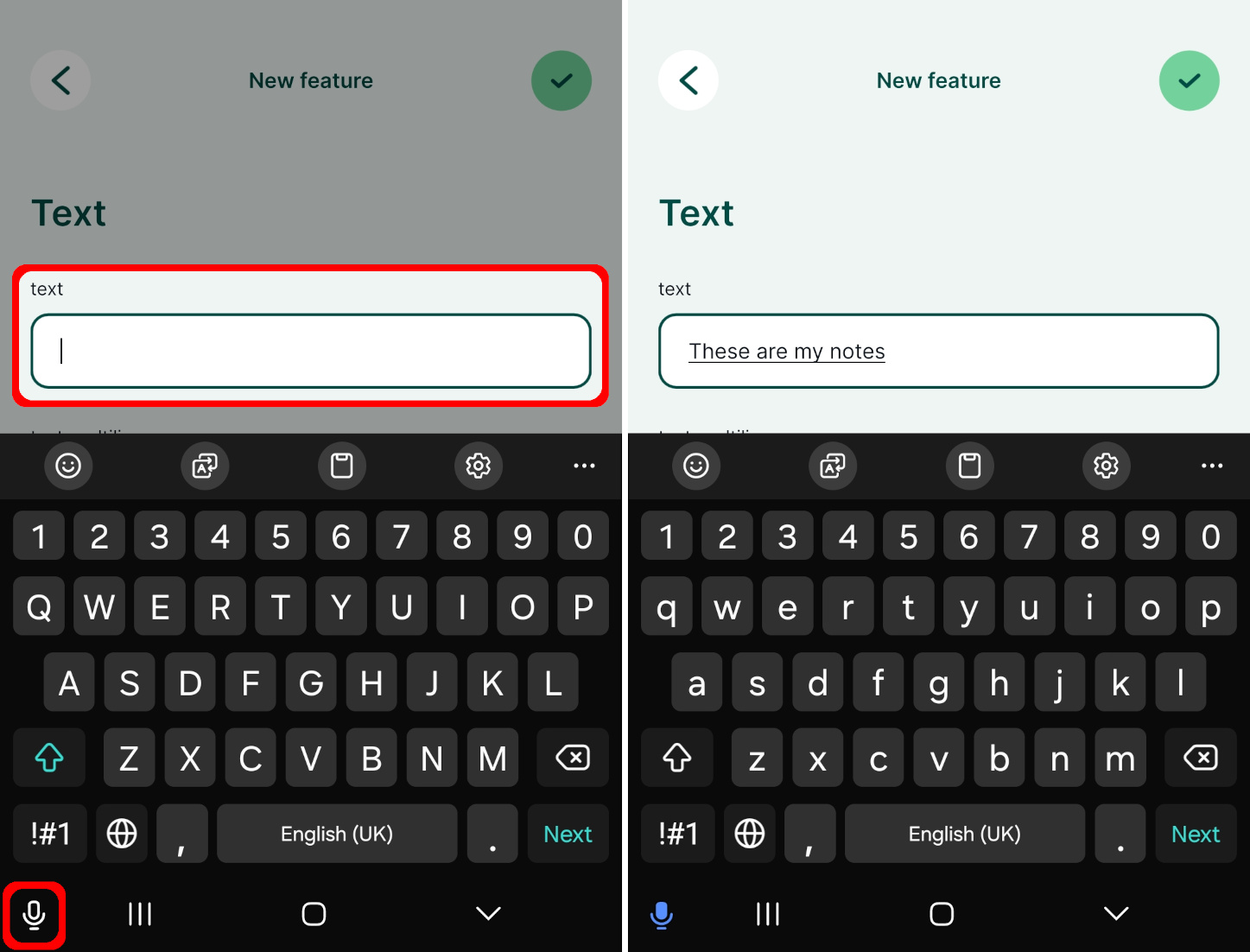Utilizar a conversão de voz em texto na aplicação móvel « Mergin Maps »