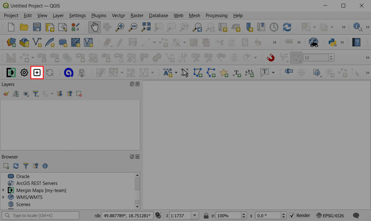 Criar ícone do projeto no plugin « Mergin Maps  »QGIS 