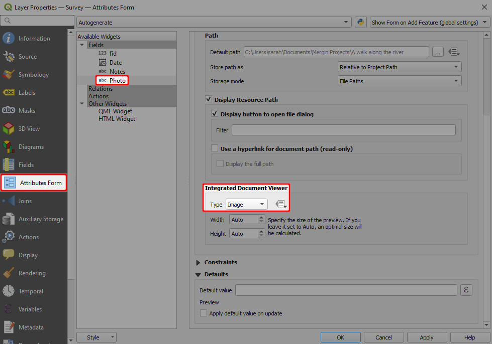 QGIS Visualizador de documentos integrado QGIS Visualizador de documentos integrado