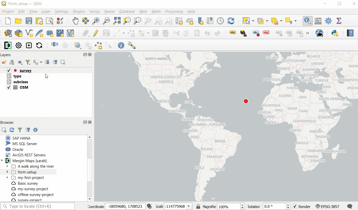 QGIS criador de formulários do tipo «arrastar e largar»