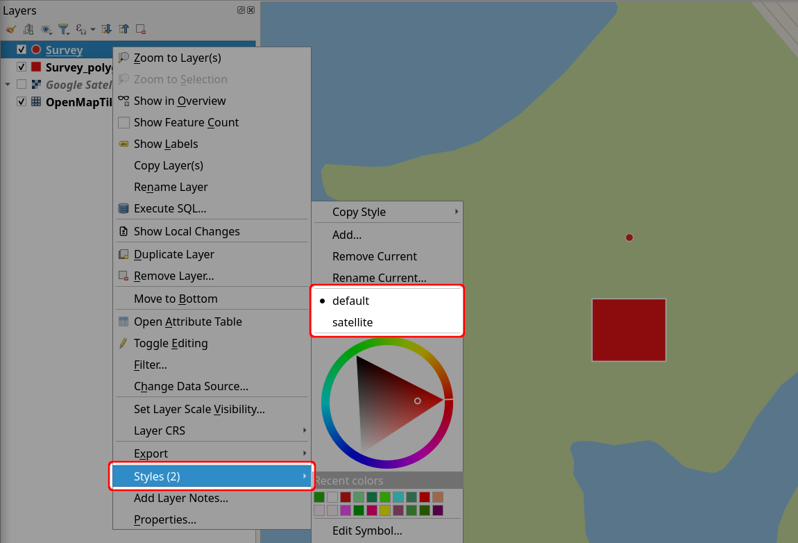 QGIS Adicionar novo estilo de camada