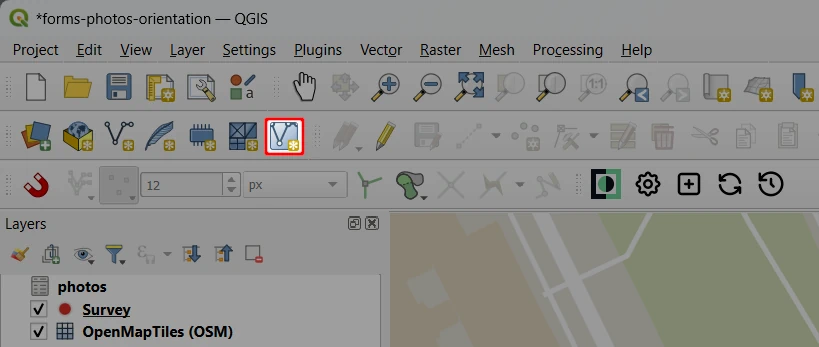 QGIS Nova camada virtual
