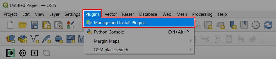 QGIS Gerir e instalar plugins
