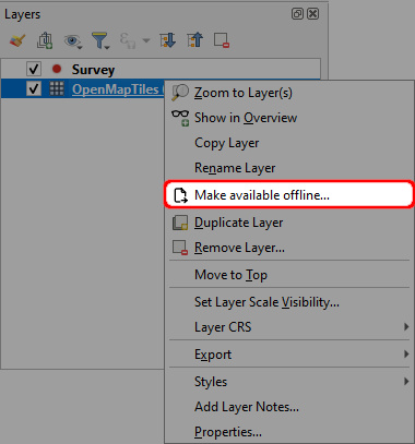 QGIS os mosaicos vetoriais estão disponíveis offline QGIS os mosaicos vetoriais estão disponíveis offline